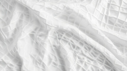 Poster - Abstract white waffle texture with diamond shaped patterns for background and design