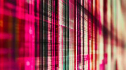 Poster - Y2k retro glitch texture with scanlines and static patterns for digital art