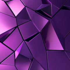 Poster - Captivating Purple: An Abstract Mosaic of Geometric Shapes with Striking Light and Shadow Play