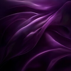 Poster - Ethereal Purple Waves: A Textured Abstract Depiction of Flowing Fabric with Soft Lighting and Subtle Gradients