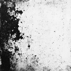 Aufkleber - Grunge Abstract: Black and White Texture with Splatter and Distress for Background or Design 