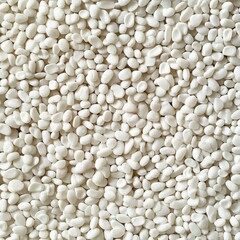 Aufkleber - Tranquil Texture: A Bed of Smooth, White Pebbles Creating a Calm and Serene Visual Landscape