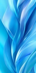 Poster - Abstract Flowing Blue Waves, Seamless Background, Technology, Futuristic, Wallpaper, Design Element