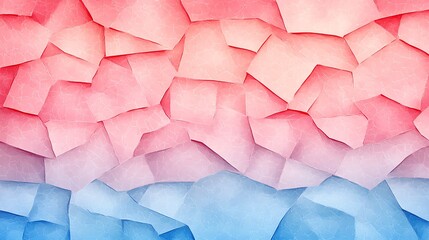 Aufkleber - Abstract polygonal mosaic background in shades of pink and blue color palette