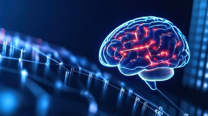 Poster - Exploring neural networks brain activity analysis in technology digital environment infographic viewpoint cognitive science concept