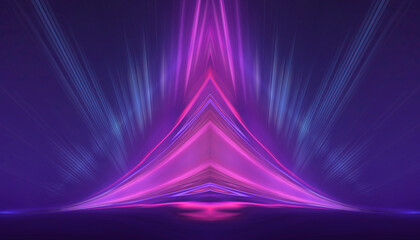Wall Mural - abstract neon background with bright elements.