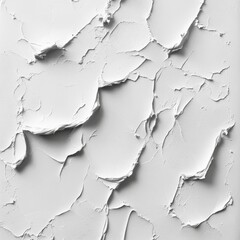 Aufkleber - Abstract White Texture: Close-Up of Thick, Heavy Creamy Strokes and Rough Surface for Backgrounds and Textures