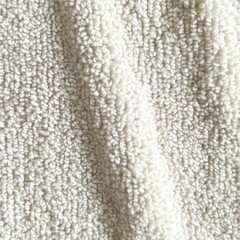 Poster - Cozy Texture: A Close-Up View of White Sherpa Fabric with Soft Curves and Delicate Detailing for Textile Design Inspiration