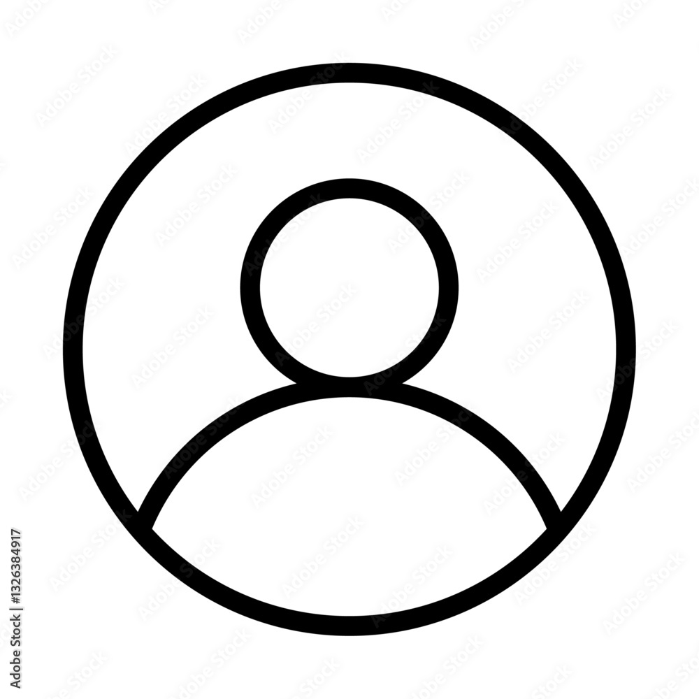 High resolution default profile picture icon.