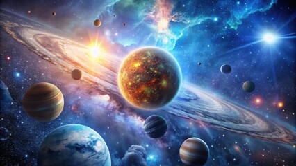 Wall Mural - cosmic event unfolding in space, space, celestial body, space, celestial body