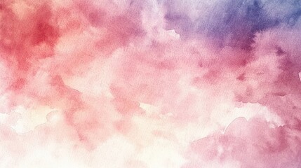 Poster - Soft Abstract Watercolor Background in Shades of Pink and Blue