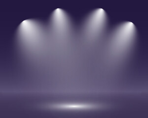 Aufkleber - Realistic transparent spotlight effects set. Stage lighting, concert, show, stadium, theater illumination. Bright glow, beams, lens flare, shine, studio, photography light.	
