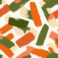 Poster - Abstract Japanese Wabi Sabi Brushstroke Pattern Evoking Natural Aesthetics and Elegant Simplicity