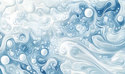 Wall Mural - Abstract Fluid Dynamics: An abstract artwork showcasing fluid dynamics with swirling patterns and shapes, creating a sense of movement, energy and ethereal beauty.