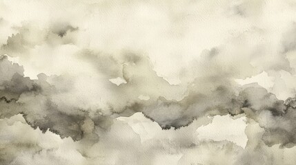 Poster - Soft Abstract Watercolor Background with Gentle Gray Tones