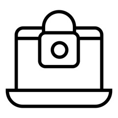Poster - computer security vector icon