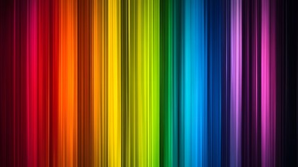 Poster - Colorful spectrum lines creating vibrant and dynamic background