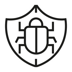 Poster - antivirus vector icon