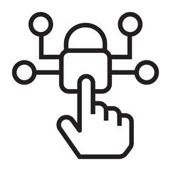 Poster - access control vector icon