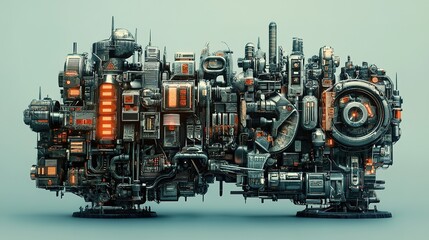 Poster - A cyberpunk-inspired 3D typography futuristic concept.
