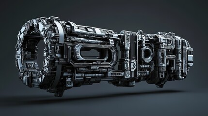 Poster - A cyberpunk-inspired 3D typography futuristic concept.