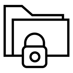 Poster - secure data vector icon