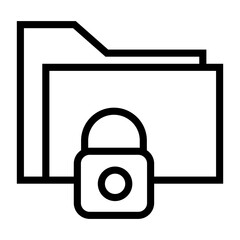 Fototapete - secure data vector icon