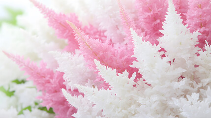 Aufkleber - A beautiful arrangement of delicate pink and white flowers, showcasing their intricate shapes and soft hues in a tranquil setting