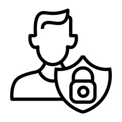 Poster - user access vector icon
