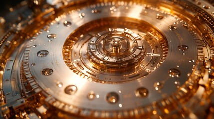 Aufkleber - High-tech components show intricate designs crucial for satellite telemetry, GPS signals, and GNSS technology, enhancing tracking capabilities in space exploration.