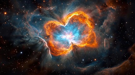Wall Mural - stunning deep space view with vibrant cosmic elements