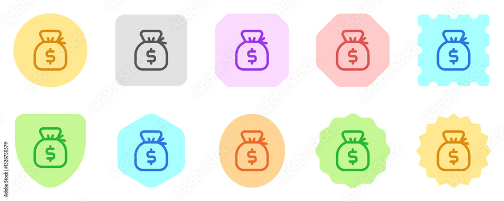 Editable money bag, money sack vector icon. Part of a big icon set family. Finance, business, investment, accounting. Perfect for web and app interfaces, presentations, infographics, etc