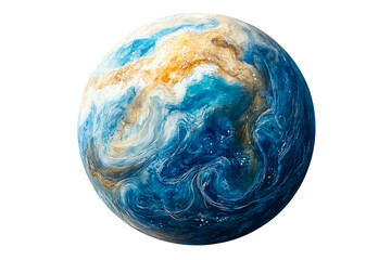 colorful abstract representation of planet earth in space