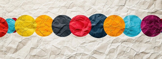 Leinwandbilder - vibrant polka dot abstract circles retro art texture background