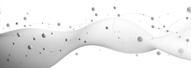 Fototapete - futuristic geometric design network teamwork abstract software data technology interface digital connection