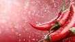 © nattapon98 - A vibrant close-up of red chili peppers against a blurred background, creating a spicy and festive atmosphere.