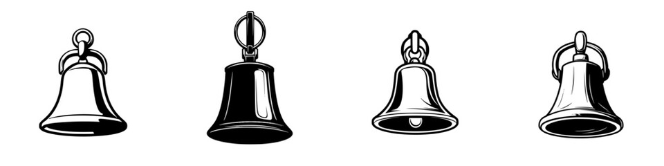Poster - Unique collection of hand-drawn bell illustrations showcasing various designs and styles