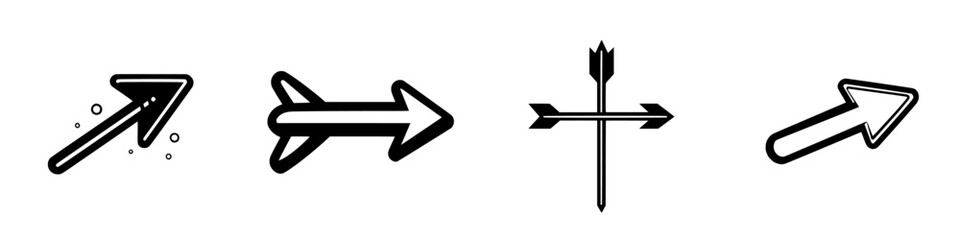 Poster - Various styles of arrow designs suitable for graphic projects and creative applications