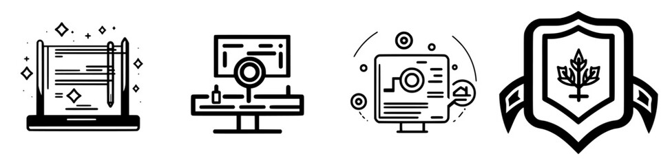 Poster - creative design concepts displayed in modern graphic style for digital projects and branding element
