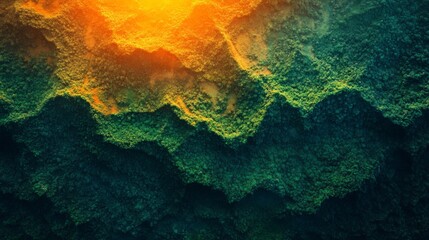 Aufkleber - Advanced satellite technology captures detailed geospatial data of a vibrant forest landscape at sunset, enhancing monitoring and analysis capabilities.