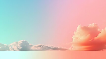 Poster - A softly blurred gradient transitioning between pastel tones, perfect for text placement.