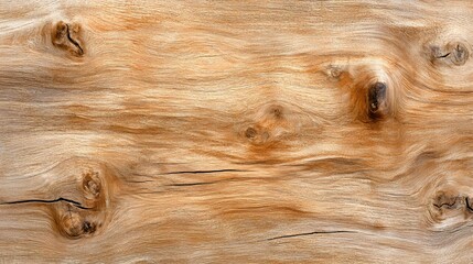 Poster - Detailed Close-Up of Natural Light Wood Grain with Unique Patterns