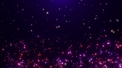 Wall Mural - glittering stars space dust background loop