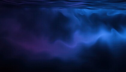 Fototapete - Abstract underwater art with blue and purple hues showcasing smooth flowing textures and gentle waves for background or design use