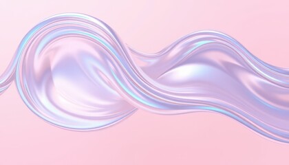 Fototapete - Abstract swirls of silky texture with soft pastel colors on a delicate background creating a dreamy and ethereal aesthetic for design and artistic projects