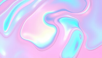 Fototapete - Soft Pastel Swirls with Ethereal Glossy Finish in Light Pink and Blue Hues for Abstract Backgrounds and Creative Design Projects
