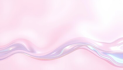 Fototapete - Soft Pink Fluid Background with Gentle Waves and Subtle Light Reflections for Modern Design and Elegant Aesthetic Projects