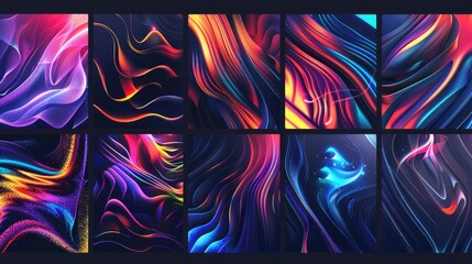 Poster - The collection design of the abstract picture of the multiple colour various shape pattern, designer is who creates and conceptualizes aesthetics and functionality of objects or environments. AIG51.