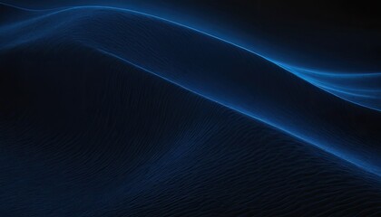 Poster - Blue velvety abstract wavy background on dark background
1