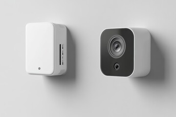 Poster - Modern CCTV security system features alarm and fire surveillance technology for safety